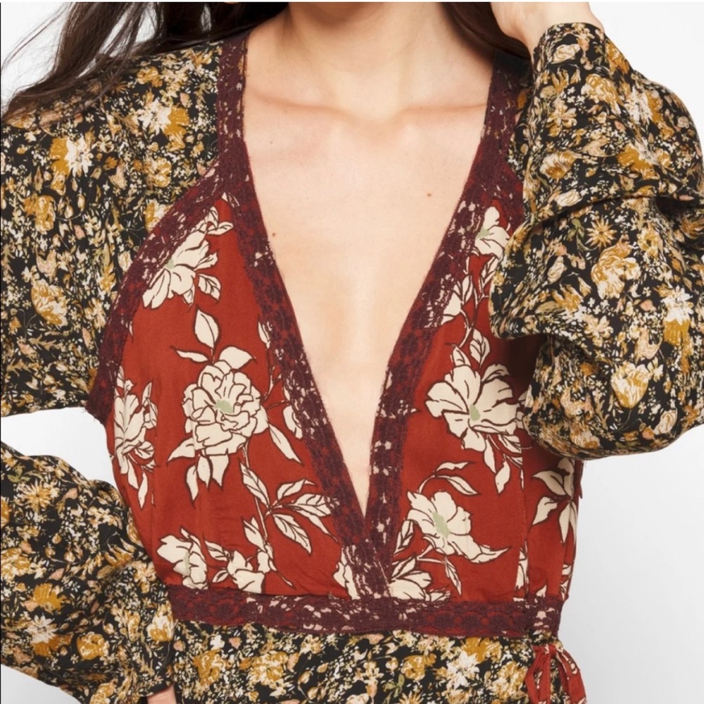 Free People Tilda Wrap Floral Maxi Dress, Size S, NWT - Picture 4 of 7